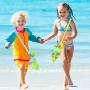 Wholesale Factory Price Portable Kids Sand Toys Storage Mesh Beach Bag Colorful Mesh Seashell Bags With Adjustable Strap