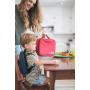 Gelory Modern Simple Fashion Zipper 600 D Polyester Lunch Bag Kids Gray Insulated Lunch Box