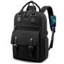 LOVEVOOK Travel Laptop Backpack Notebook Bag With USB Charging Vintage Custom Waterproof school work Laptop Backpacks For Women