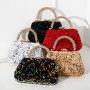 Sequins clutch bags banquet diamond handbag small square bag Retro 2024 new fashion female evening bag