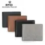 Wholesale Men's Leather Wallets Anti-Theft RFID Short Wallet Credit Card Holder Bag Cash Clip Slim Wallets For man