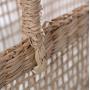 Simple Design Rattan Tote Bag Sea Grass Woven Summer Beach Handbag For Girls