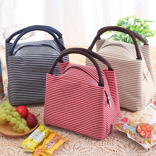Portable Waterproof Lunch Bag Thickness Insulated Lunch Box Bag Large Capacity Zipper Picnic Handbag Women Men Kid Lonchera Sac