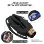 Gelory Custom Logo Multicolor New Unisex Sports Gym Bag Polyester Travel Duffel Bag With Shoes Compartment Wet Pocket
