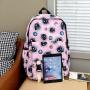 HR353 Graffiti Trend College Students Outdoor Bag Nylon Travel Computer Couple Casual Backpack Waterproof Neutral Backpack