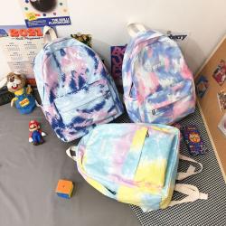 Hot product new large capacity lightweight student schoolbag women gradient nylon backpack