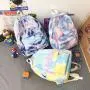 Hot product new large capacity lightweight student schoolbag women gradient nylon backpack