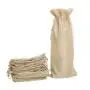 Gelory Manufacturer Supplier 2023 New Jute Fabric Wine Carry Bag Wine Bottle Gift Jute Drawstring Wine Bag