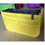 Gelory Wholesale Multifunctional Storage Bag Two Zipper Multi-Layer Cosmetic Bag Organizer Insert Handbag