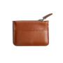 Genuine Leather Credit Card Holder Zipper Wallet RFID Slim Card Holder Wallet