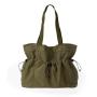 Popular Women's Shoulder Bags External Pocket Drawstring Shopping Bag Japanese Nylon Women Large Capacity Classic Tote Bag