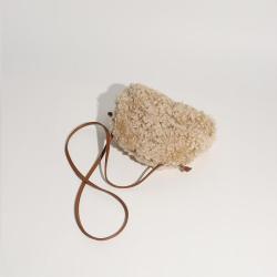 2021 Women Bag Genuine Leather Cloud Clutch Lamb Wool Hand Holding Single Shoulder Soft Skin Dumpling Armpit Bag Crossbody