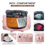 LOVEVOOK Travel Duffle Tote Bag with Shoe Compartment Toiletry Purse Carry on Overnight Gym Bag Women Ladies Luggage Travel Bags