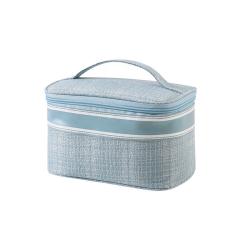 Waterproof Laser PU Polyester Wash Toiletry Bag Wholesale Customized Travel Make Up Cosmetic Bag with Zipper Travel-Friendly