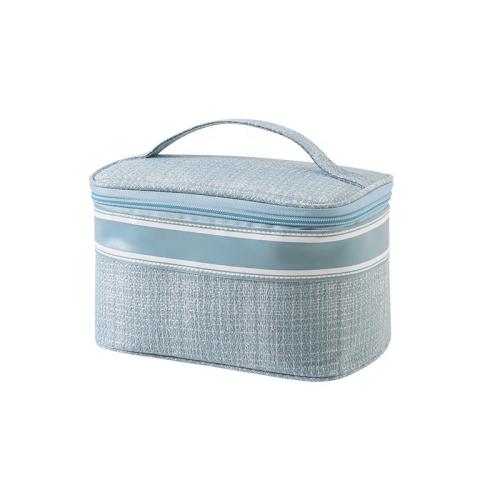 Waterproof Laser PU Polyester Wash Toiletry Bag Wholesale Customized Travel Make Up Cosmetic Bag with Zipper Travel-Friendly