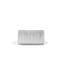 Water drop rhinestone glitter tassel pleated clutch bag for women wedding evening bag