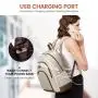 New style custom fashion quality travel nylon bookbag with usb port 15.6 17 inches Water Resistant vintage women laptop backpack