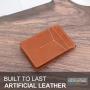 Popular Design RFID Blocking Slim Bifold Genuine Leather Minimalist Front Pocket Wallets High Quality Leather Money Clip