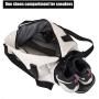 Duffle Weekend Bag Women Overnight Travel Bag Carry On Workout Gym Trip Duffle Bag with Shoes Compartment