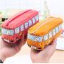 BD055 New Fashion Large Capacity Cute Pencil Bag Creative Canvas Student Stationery Bag 2023 Hot Sale Bus Pencil Case For Child