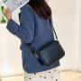 ZF280 Fashion New Women Shoulder Bag Zipper Soft PU Leather Handbag Daily Women's Small Square Bag