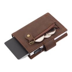 Custom logo Pop Up Wallet Ultra Thin Metal Card Holder Case Aluminum wallets