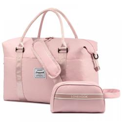 LOVEVOOK 2024 Weekender Bag Purse for Women Cute Travel Gym Delivery Tote Bag with Toiletry Pouch Carry On Overnight Duffel Bags