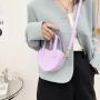 Custom Tote bag Heart-shaped storage bag decoration Hand bill shoulder decoration zipper niche design plus logo