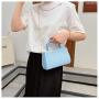 HR556 Women's Handbag PU Lock Buckle New Fashion Design Small Square Shoulder Bag Fashion Trend Versatile Handbag for Women