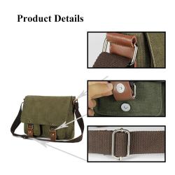 Custom Retro Waterproof Satchel mirrorless camera bag Shoulder Crossbody notebook Vintage Bag Canvas Messenger Bag For Men