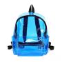 Promotional custom logo candy color clear pvc bag for kids transparent school backpacks