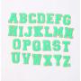 Stock Hot Pink with Glitter English Letter A-Z Iron On Adhesive Repair Alphabet Sewing Appliques Clothing Chenille Patch