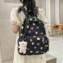 Flower Children Schoolbag Backpack Fashion Designer School Bags Large Capacity Travel Backpack Women's Bag Waterproof Polyester
