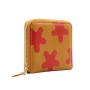 Luxury leather woman wallet custom printing ladies zipper closure clutch wallet