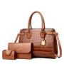 Factory Custom Bags Handbag For Women Luxury Womens Handbags And Purses  Bolsos Crocodile Grain Female Bags Tote Bag Leather