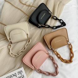 Korean Mini Jelly Bag Women's New Acrylic Chain Crossbody Bag Versatile Popular Handbag Women's Shoulder Bag Wholesale