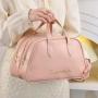 ZF175 New PU Cosmetic Bag Ladies Fashion Portable Travel Wash Handbag Waterproof Makeup Storage Bag Double Tier