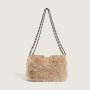 2024 Custom Faux Fur Shoulder Sling Bag For Fashionable Women Ladies Crossbody