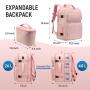Custom Portable School Work Daypack With External USB Port Fits 15.6"/17.3" Computer Quilted Laptop Backpack For Women