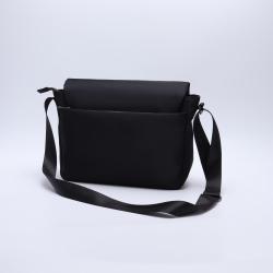 Keymay Black Single Shoulder Strap Work Bag Custom Men's Nylon Business Office Shoulder Bags Boys Waterproof Messenger Hand Bag