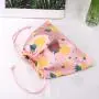 Custom Full Screen Printed Satin Drawstring Bag Hair Bundle Wig Underwear Packaging Dust Satin Pouch