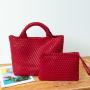 Pure Hand Woven Tote Women'S New Fashion Leisure Large Capacity Woven Shoulder Handbag