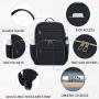 Custom Stylish Water-repellent Nylon Backpack for Travel Business Laptop Backpack for Women 15.6 Inch with USB Charging Port