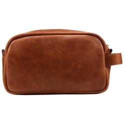 Personalized Gift Leather Makeup Shaving Organizer Bag Travel Shave Kit Dopp