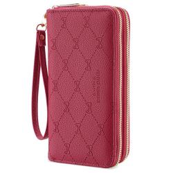 KBW466 Women Wallet Long Double Zipper Wallet Girls 2023 New Fashion Bow Clutch Bag Good Quality PU Ladies Money Card Clip