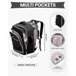 LOVEVOOK high quality large 40L carry on flight approved bags women men custom expandable travel laptop backpack for business