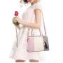 2024 Contrast Colors PU Leather Purse Handbags For Women Designer Charm Famous Brands