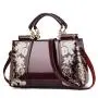 2024 wholesale Pu leather glossy women bags large capacity women's one shoulder crossbody women's handbags with embroidery