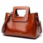Sac A Main Femm 2024 OEM Fashion New Design Genuine Leather Ladies Handbag Women Shoulder Bags Female Handbags Sets For Women