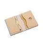 High quality Genuine leather card holder slim vegetable tanned leather card case